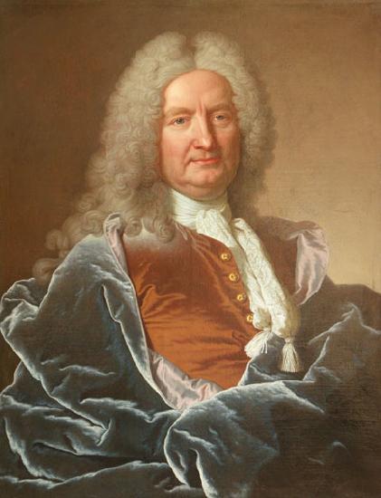 Hyacinthe Rigaud Portrait de Jean-Francois de La Porte (1675-1745), seigneur de Meslay, fermier general oil painting image